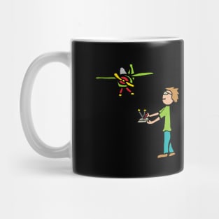 RC Model Airplane Flying Mug